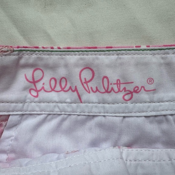 Lilly Pulitzer She’s a Fox Pink Floral Shorts Size 0 - Picture 5 of 7